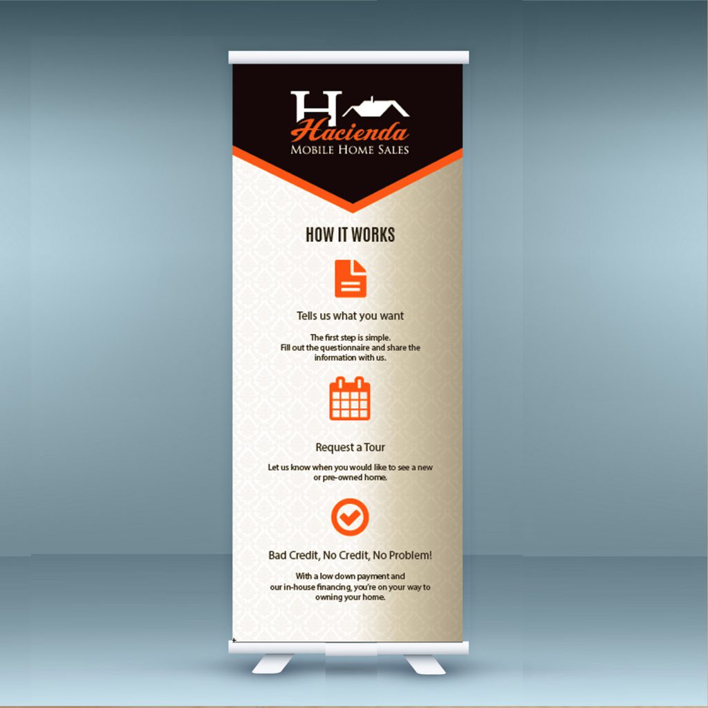hacienda banner stand
