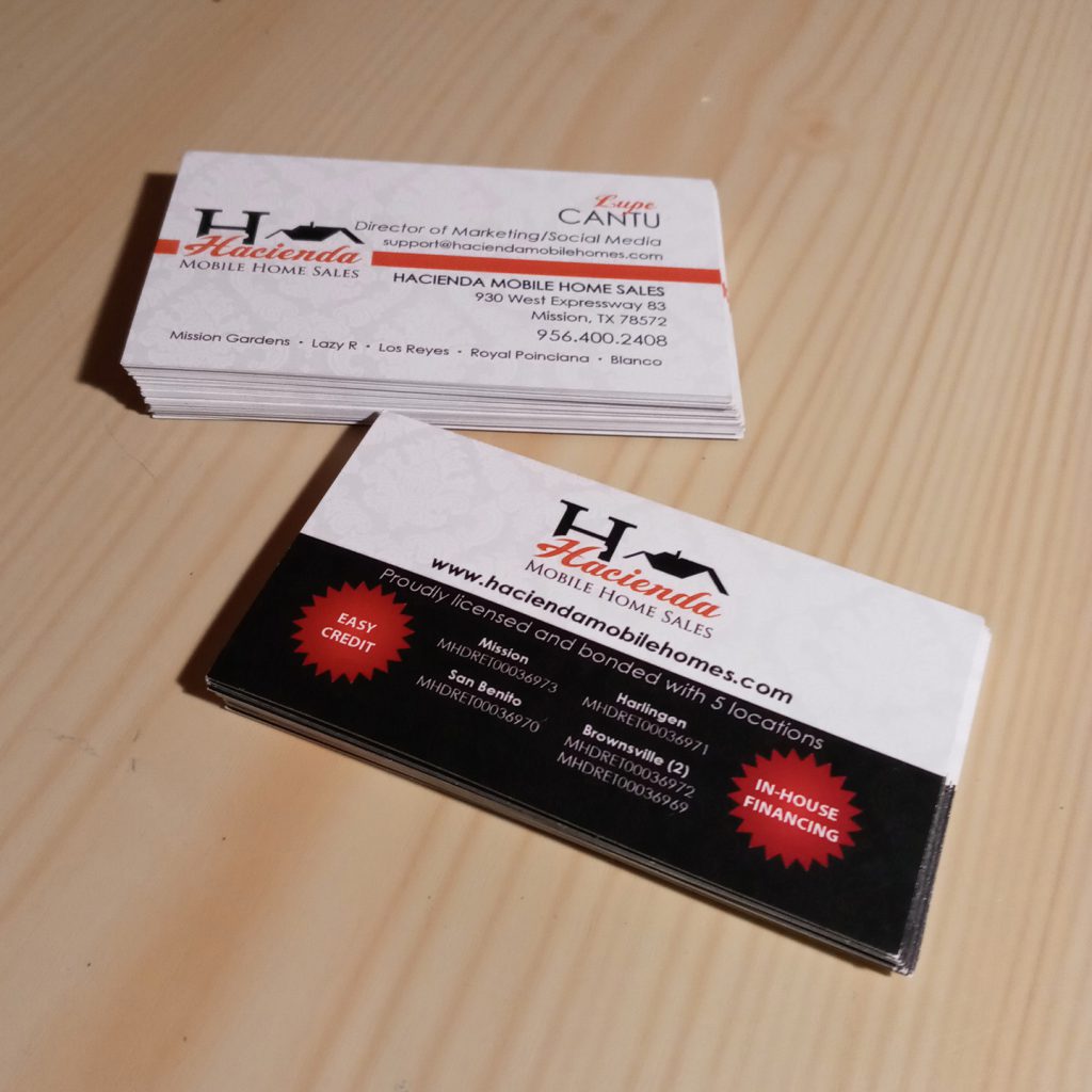 hacienda business cards