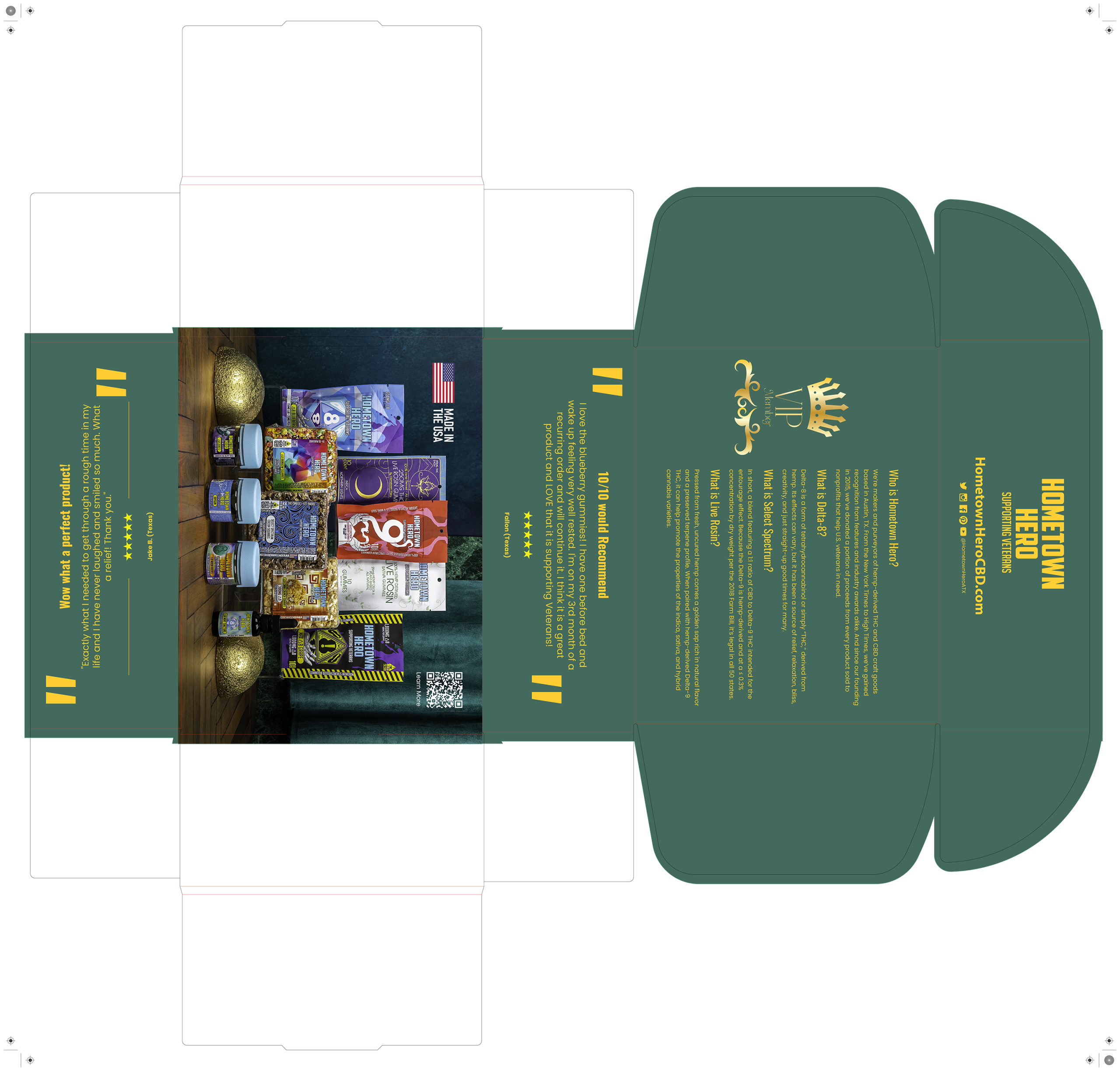 Hometownhero influencer box internal view.