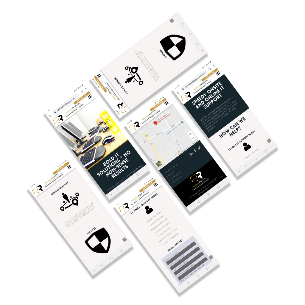 Clean and user friendly mobile website design.